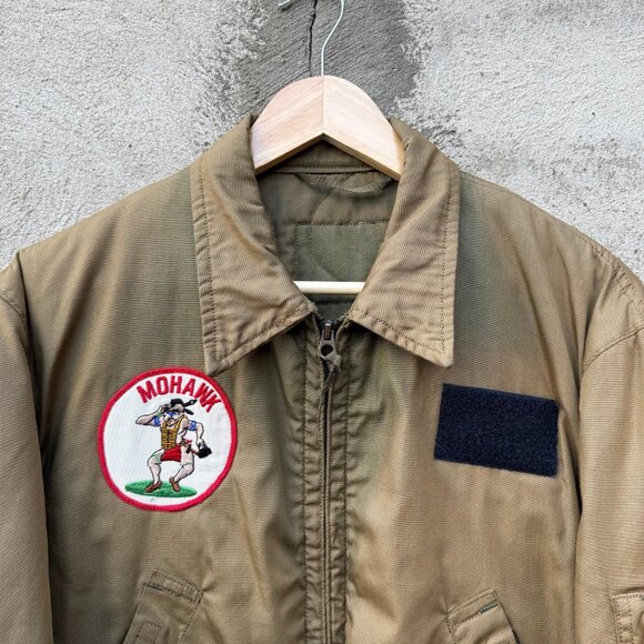 80's US Military Faded Mohawk Patch Tanker Jacket - Picture 3 of 8